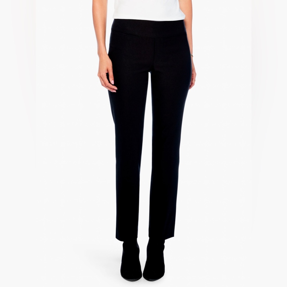 Nic + Zoe Wonderstretch Pocket Straight Leg Pant Pull On Office Career